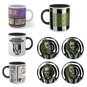 Beetlejuice 4x Mugs & Coasters Bundle