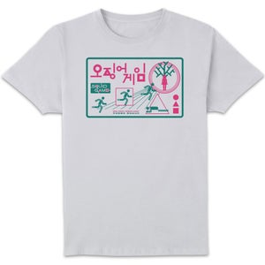 Squid Game Red Light Green Light Men's T-Shirt - White