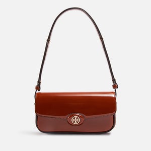 Tory Burch Robinson Spazzolato Leather Shoulder Bag