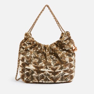 Tory Burch Fleming Sequinned Mini Hobo Bag