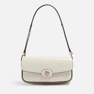 Tory Burch Robinson Spazzolato Leather Shoulder Bag