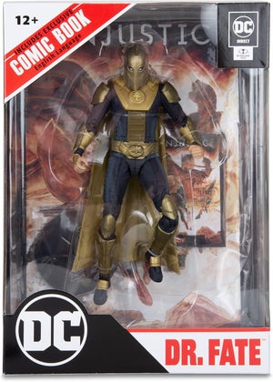 DC DIRECT GAMING 7IN FIGURE WITH COMIC - INJUSTICE 2 WV2 - DR. FATE