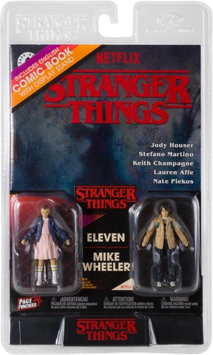 STRANGER THINGS 3IN WITH COMIC 2PK - WAVE 1 - ELEVEN AND MIKE WHEELER