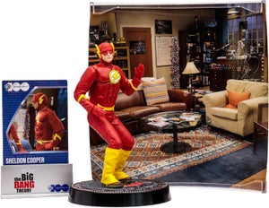 MOVIE MANIACS 6IN POSED WV5 - WB100 - SHELDON AS THE FLASH (THE BIG BANG THEORY)