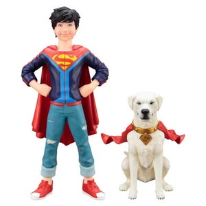 Kotobukiya DC Comics Super Sons Jonathan Kent & Krypto Two Pack Artfx+ Statue