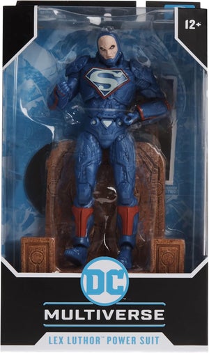 DC MULTIVERSE 7IN - LEX LUTHOR IN POWER SUIT (BLUE SUIT W/ THRONE)