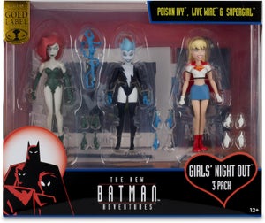 MCFARLANE DC DIRECT - THE NEW BATMAN ADVENTURES MULTIPACK - POISON IVY & LIVE WIRE & SUPERGIRL (GOLD LABEL)