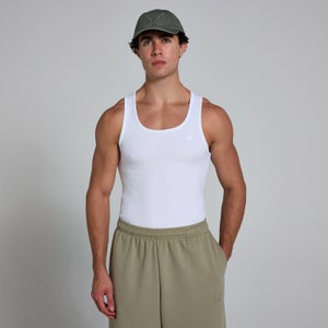 MP Men's Origin Ribbed Muscle Fit Tank - White