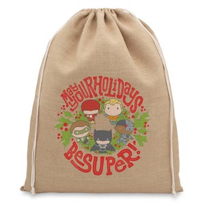 Justice League Core Super Holidays Christmas Santa Sack