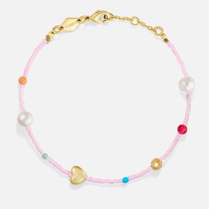 Anni Lu Oh So Fine Beaded 18k Gold-Plated Bracelet