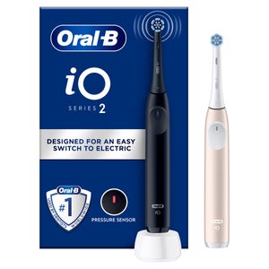 Oral-B iO2 Night Black & Calm Pink Electric Toothbrush Duo