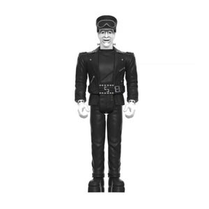 Super7 The Munsters W3 - Biker Herman (Grey Scale) ReAction Figure
