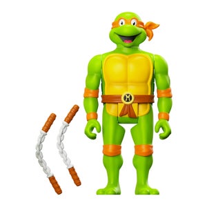 Super7 Teenage Mutant Ninja Turtles W7 - Michelangelo Toon ReAction Figure
