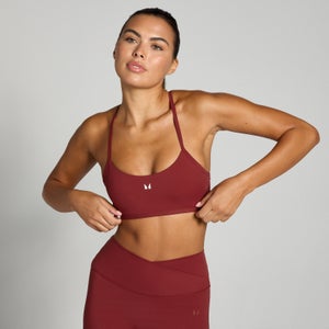 MP Women's Tempo Strappy Back Sports Bra - Cherry