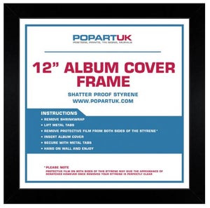 12" Record Cover Album - Black