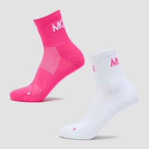 MP Move Club Running Ankle Socks (2 pack) - Raspberry