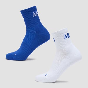 MP Move Club Running Ankle Socks (2 pack) - Cobalt
