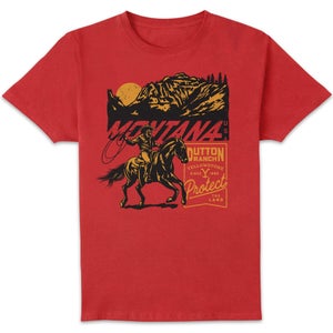 Yellowstone Montana USA Unisex T-Shirt - Red
