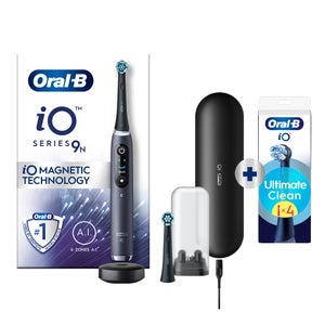 Oral-B iO 9N Elektrische Tandenborstel Zwart + 4 Opzetborstels