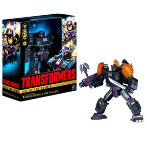 Hasbro Transformers Age of the Primes Leader Class The Thirteen Megatronus the Fallen 7.5” Action Figure, 8+