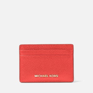 MICHAEL Michael Kors Jet Set Pebble-Grain Leather Cardholder