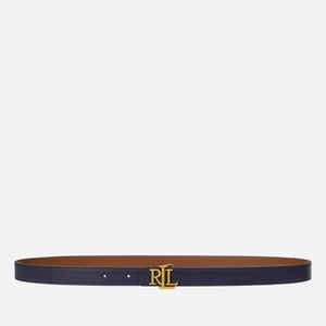 Lauren Ralph Lauren Leather Reversible 20 Skinny Belt