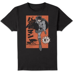 Batman Manga Comic Cover Unisex T-Shirt - Black