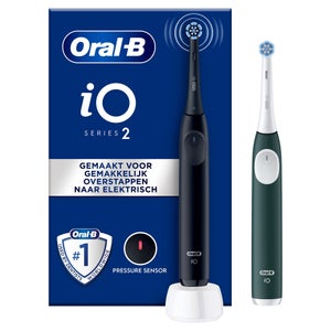 Oral-B iO 2 Elektrische Tandenborstel Duo pack Zwart & Groen