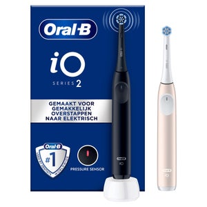 Oral-B iO 2 Elektrische Tandenborstel Duo pack Zwart & Roze