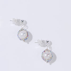 Pearl Octopuss.y Freshwater Pearl Silver-Plated Drop Earrings