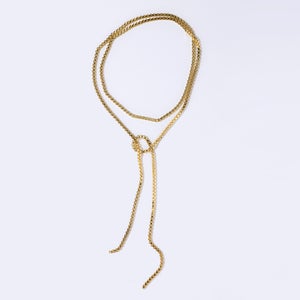 Pearl Octopuss.y Box Chain Rope Gold-Plated Necklace