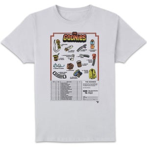 The Goonies Checklist Unisex T-Shirt - White
