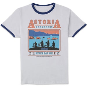 The Goonies Astoria Goondocks Unisex Ringer T-Shirt - White/Navy