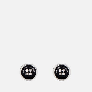 Marc Jacobs Button Silver-Plated Stud Earrings