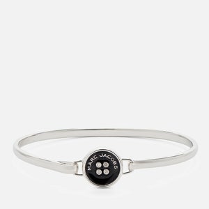 Marc Jacobs Button Silver-Plated Hinge Bracelet