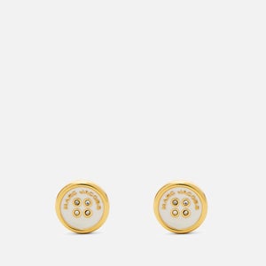 Marc Jacobs Button Gold-Plated Stud Earrings