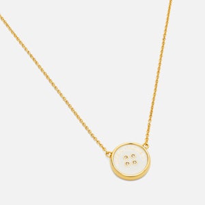 Marc Jacobs Button Gold-Plated Pendant Necklace