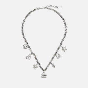 Marc Jacobs Mini Icon Silver-Plated Charm Necklace