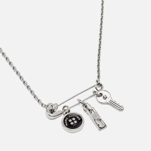 Marc Jacobs Button Charm Silver-Plated Necklace