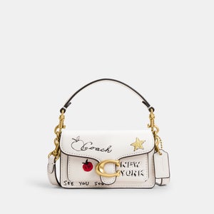Coach Sketch Print Tabby 12 Leather Bag