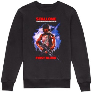 Rambo First Blood Classic Poster Sweatshirt - Black