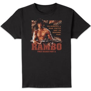 Rambo First Blood Part II Guerilla Warfare Unisex T-Shirt - Black