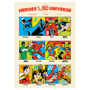 DC 90th Anniversary Heroes Art print