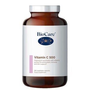 BioCare Immune Supporting Supplements Vitamin C 500 x 180 Capsules