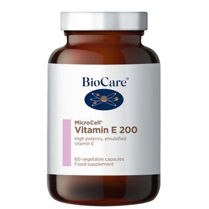 BioCare Immune Supporting Supplements MicroCell Vitamin E 200iu x 60 Capsules