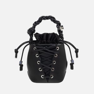 Ganni Mini Eyelets Lace-Up Bou Bucket Bag