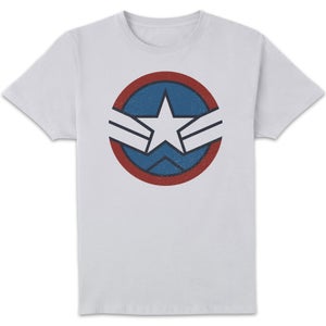 Marvel Captain America Brave New World Cap's Crest Unisex T-Shirt - White