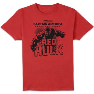 Marvel Captain America Brave New World Red Hulk Smash Unisex T-Shirt - Red