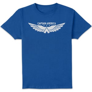 Marvel Captain America Brave New World Wing Logo Unisex T-Shirt - Blue
