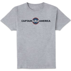 Marvel Captain America Brave New World Logo Unisex T-Shirt - Grey